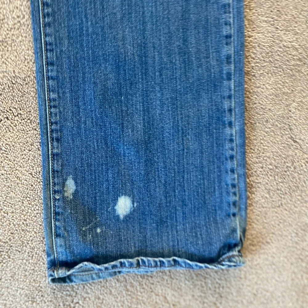 Lucky Brand 361 Vintage Straight Jeans Men‎ 36x34 Grunge Paint Splatter Y2K Dirt